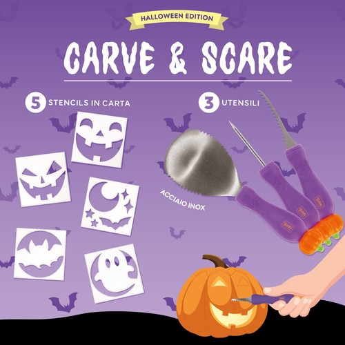 Kit per intagliare zucca - , di